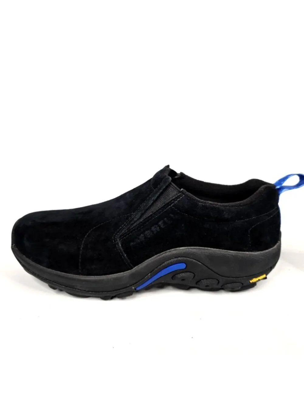 Merrell Jungle Moc Black Nubuck Slip On Walking Hiking Shoes Men's Size 8.5